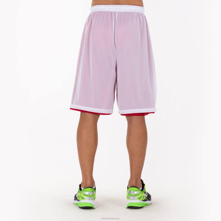 Joma 82P4R288 احمر ابيض الصاعد السراويل القصيرة رجال