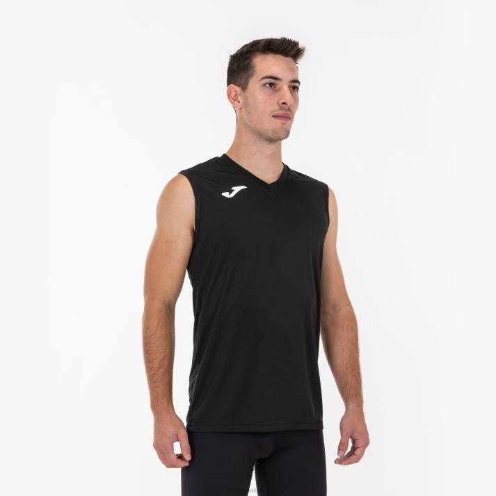 Joma 82P4R291 أسود بلا أكمام تي شيرت كومبي رجال