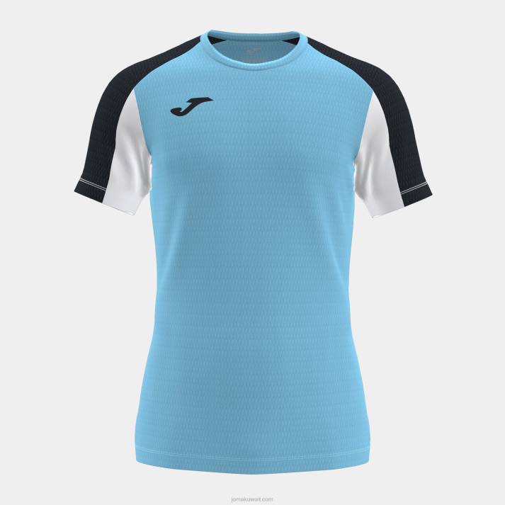 Joma 82P4R2930 الفيروز الأسود قميص تدريب قصير الاكمام انتر movistar 22/23