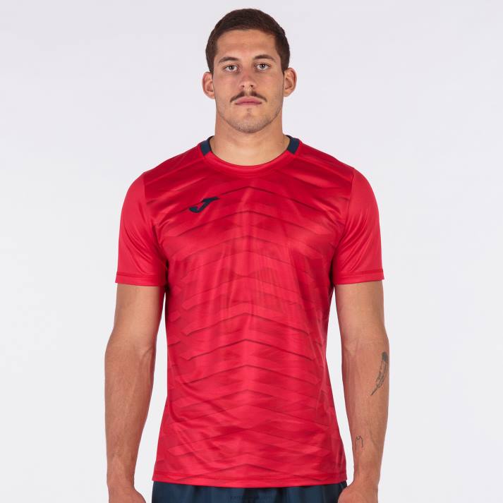 Joma 82P4R2939 أحمر قميص بأكمام قصيرة MySkin Academy رجال