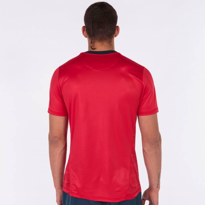 Joma 82P4R2939 أحمر قميص بأكمام قصيرة MySkin Academy رجال