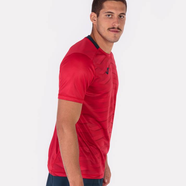 Joma 82P4R2939 أحمر قميص بأكمام قصيرة MySkin Academy رجال