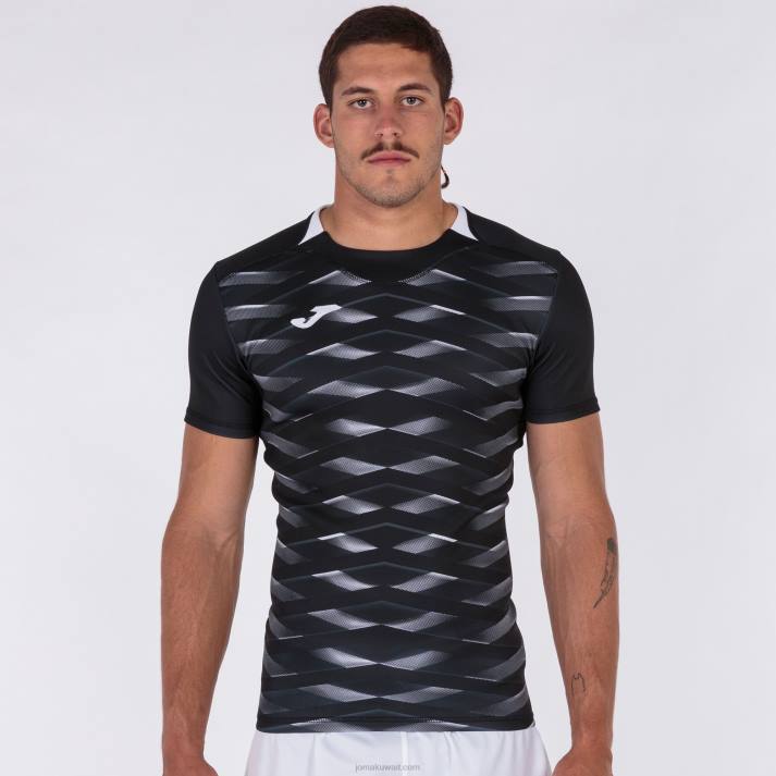 Joma 82P4R2942 أسود قميص قصير الأكمام myskin الثاني رجال