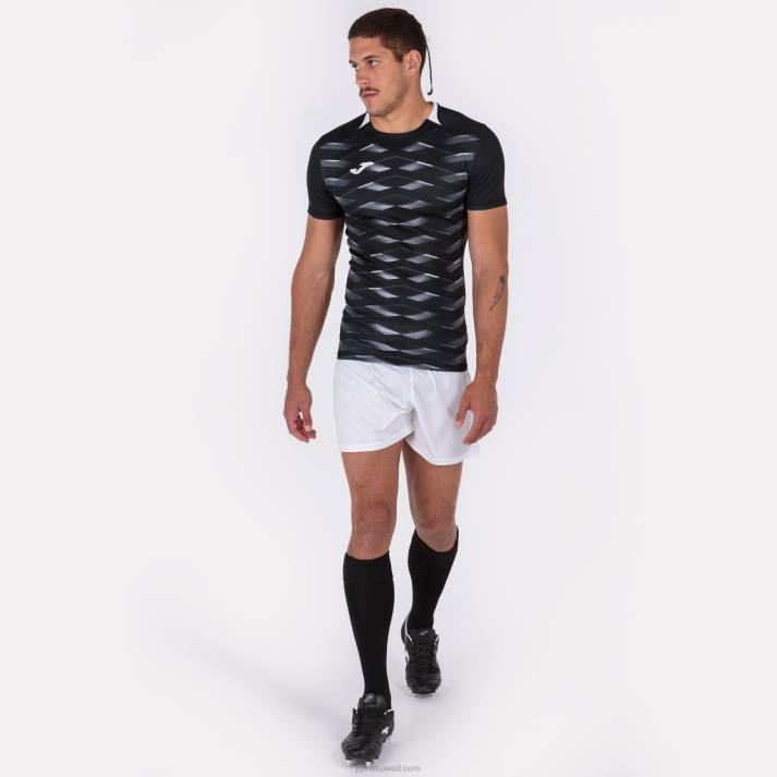 Joma 82P4R2942 أسود قميص قصير الأكمام myskin الثاني رجال