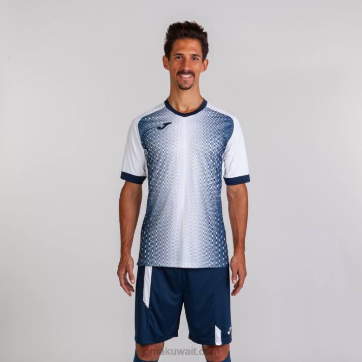 Joma 82P4R2945 أبيض كحلي قميص بأكمام قصيرة سوبر نوفا رجال