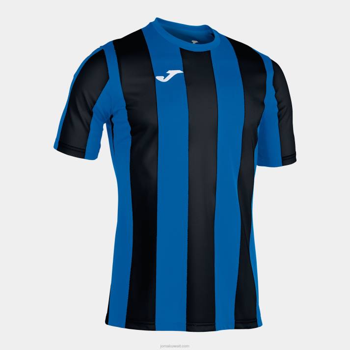 Joma 82P4R2953 الأزرق الملكي الأسود قميص بأكمام قصيرة بين رجال