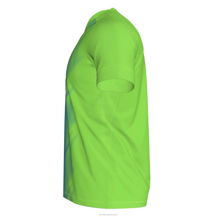 Joma 82P4R2958 الفلورسنت الأخضر والأزرق الملكي قميص بأكمام قصيرة أوليمبيا رجال