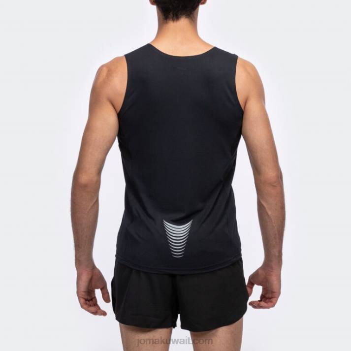 Joma 82P4R2961 أسود أبيض بلا أكمام تي شيرت النخبة السادس رجال