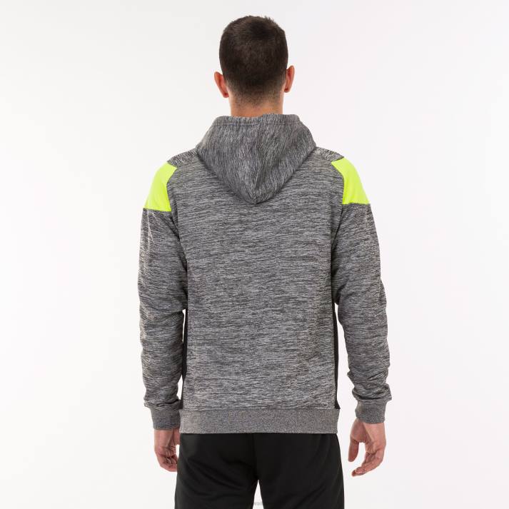 Joma 82P4R2962 مزيج رمادي أصفر أسود طاقم سترة مقنعين ثالثا رجال