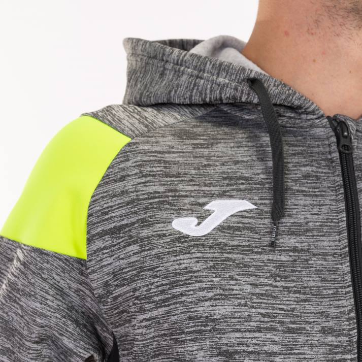 Joma 82P4R2962 مزيج رمادي أصفر أسود طاقم سترة مقنعين ثالثا رجال