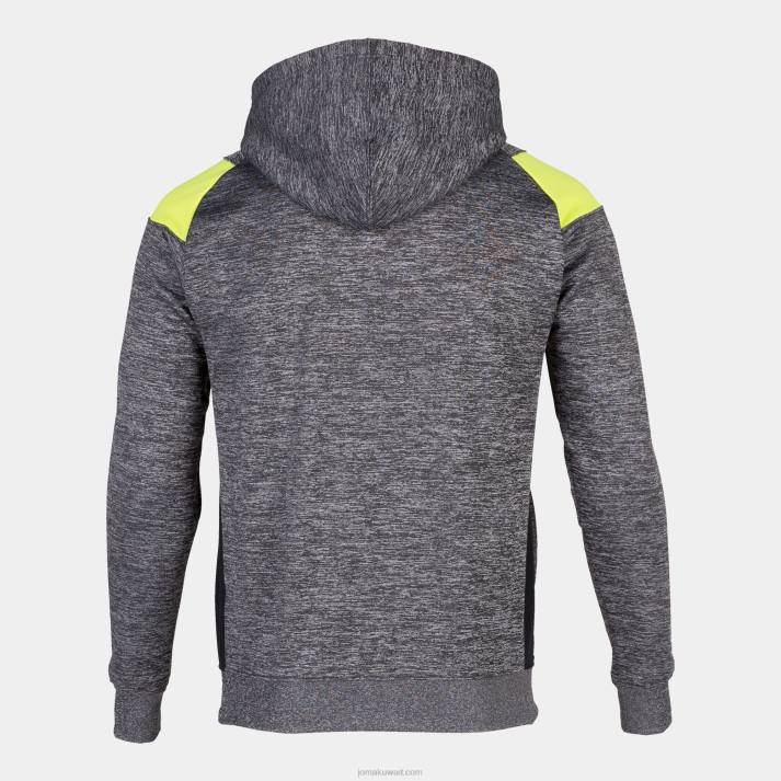 Joma 82P4R2962 مزيج رمادي أصفر أسود طاقم سترة مقنعين ثالثا رجال