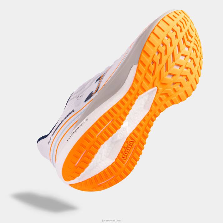 Joma 82P4R2964 البرتقالي الفلوري الأبيض احذية الجري 2000 22 رجال