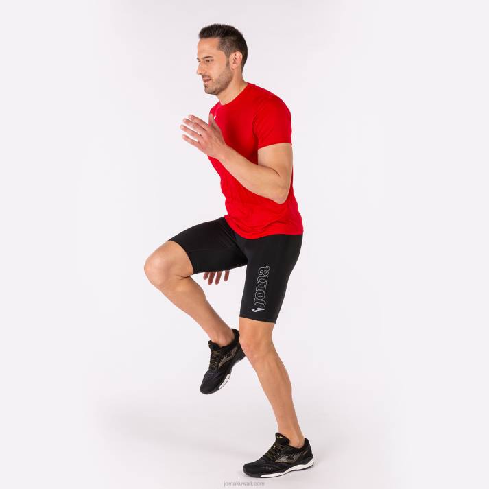 Joma 82P4R2965 أسود لباس ضيق قصير يعمل ليلاً رجال