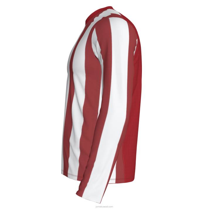 Joma 82P4R2986 احمر ابيض قميص طويل الأكمام inter رجال
