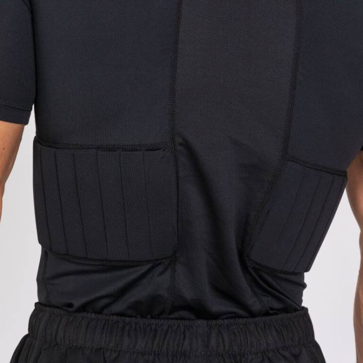 Joma 82P4R2991 أسود قميص قصير الأكمام protec رجال