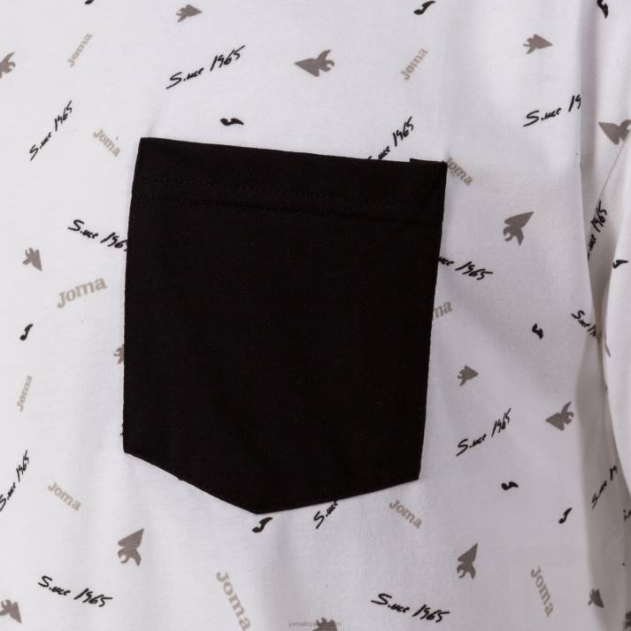 Joma 82P4R2995 أبيض قميص قصير الاكمام كاليفورنيا رجال