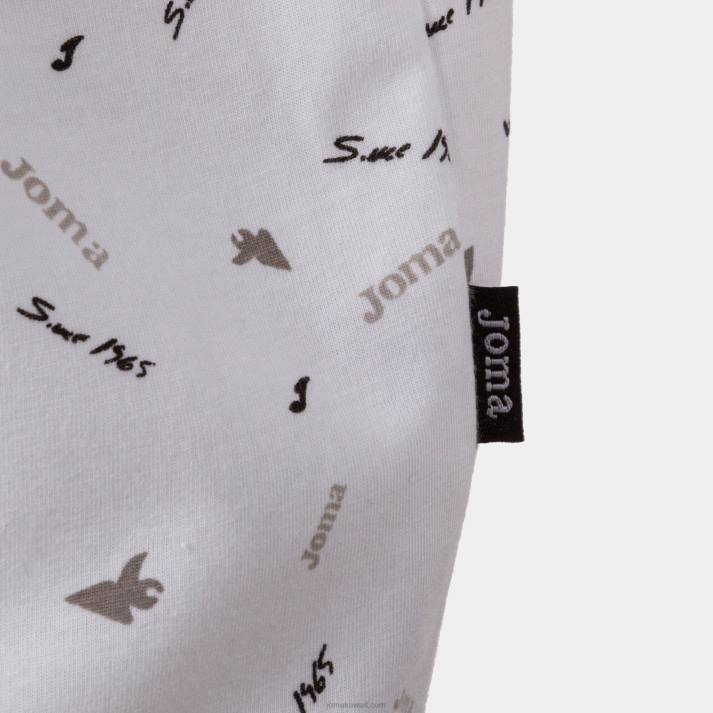 Joma 82P4R2995 أبيض قميص قصير الاكمام كاليفورنيا رجال