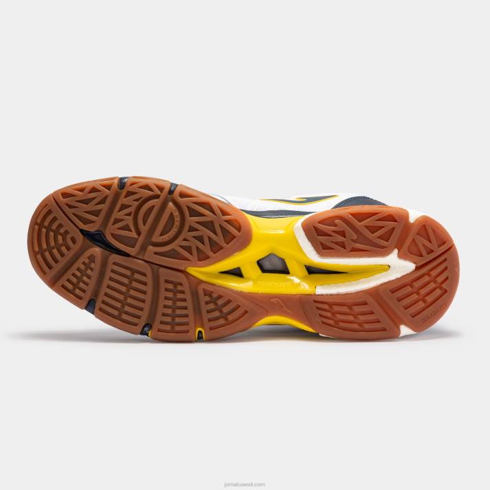 Joma 82P4R3017 أبيض كحلي الدافع أحذية الكرة الطائرة 22 رجال