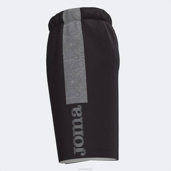 Joma 82P4R3019 مزيج أسود رمادي شورت برمودا بيتا الثاني رجال