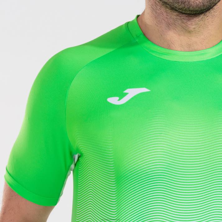 Joma 82P4R3021 الفلورسنت الأخضر الأبيض قميص قصير الأكمام النخبة السابع رجال