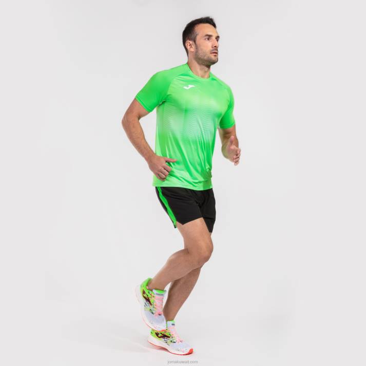 Joma 82P4R3021 الفلورسنت الأخضر الأبيض قميص قصير الأكمام النخبة السابع رجال