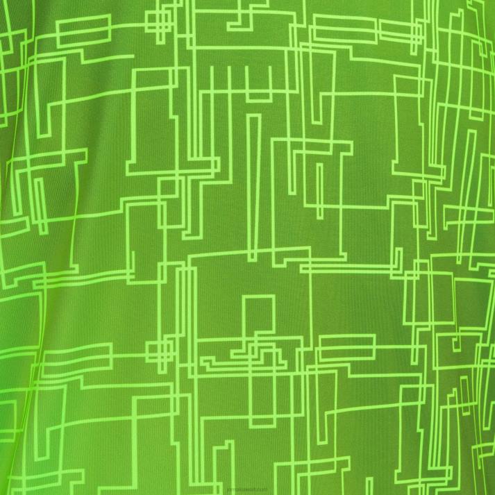 Joma 82P4R3025 أسود أخضر نيون قميص من النوع الثقيل النخبة الثامن رجال