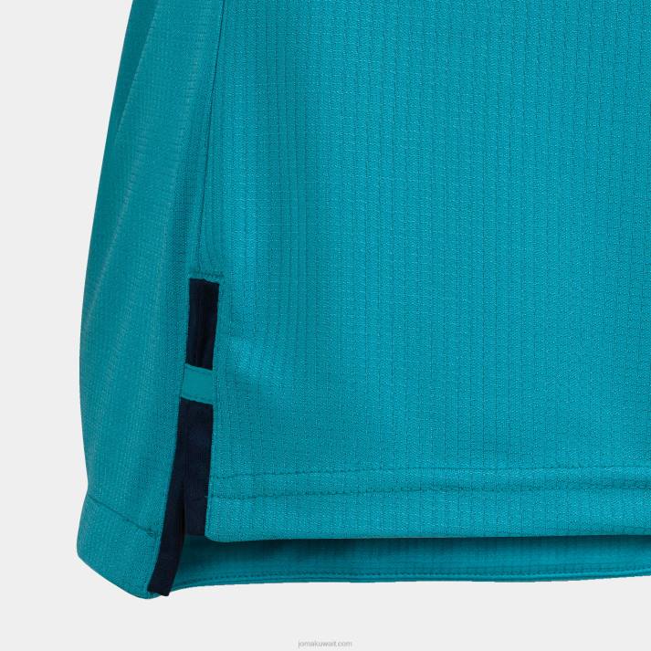 Joma 82P4R3028 الفلورسنت الفيروز الأزرق الداكن قميص بأكمام قصيرة ذهبي رابعا رجال