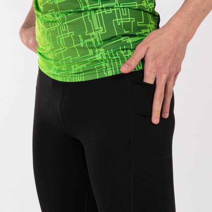 Joma 82P4R3052 أسود لباس ضيق طويل النخبة الثامن رجال