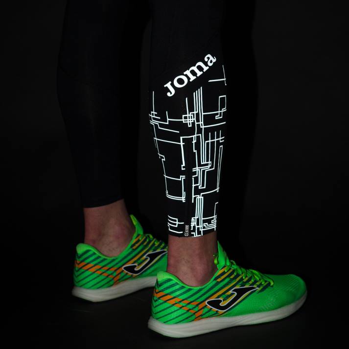 Joma 82P4R3052 أسود لباس ضيق طويل النخبة الثامن رجال