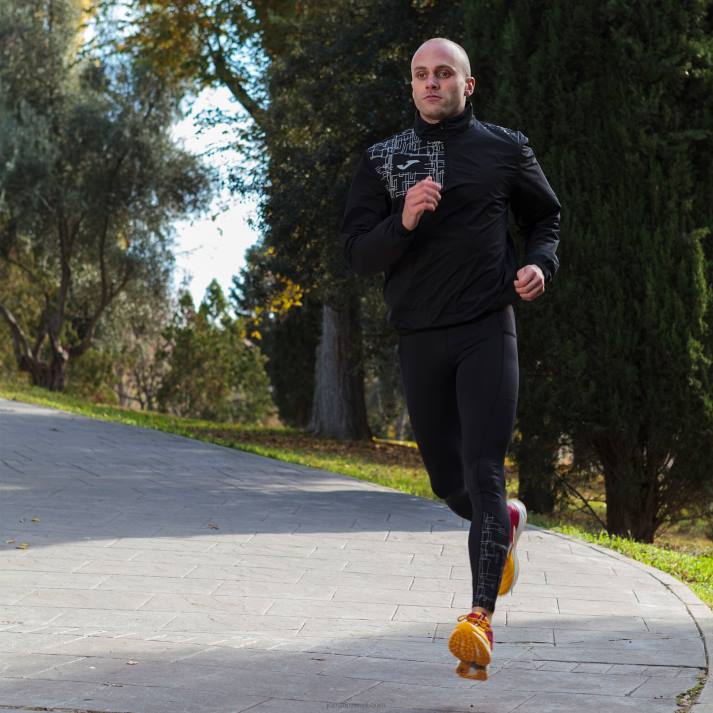 Joma 82P4R3052 أسود لباس ضيق طويل النخبة الثامن رجال