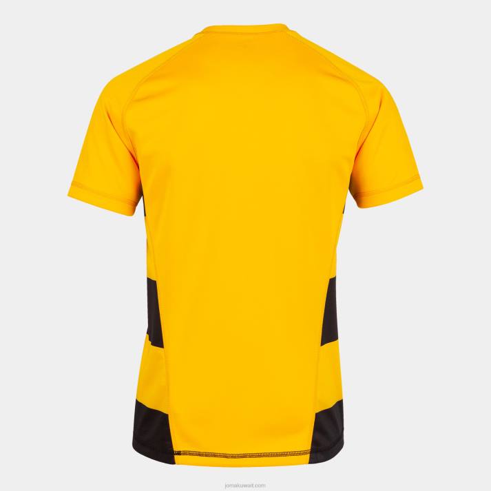Joma 82P4R3057 العنبر الأسود قميص قصير الأكمام prorugby الثاني رجال