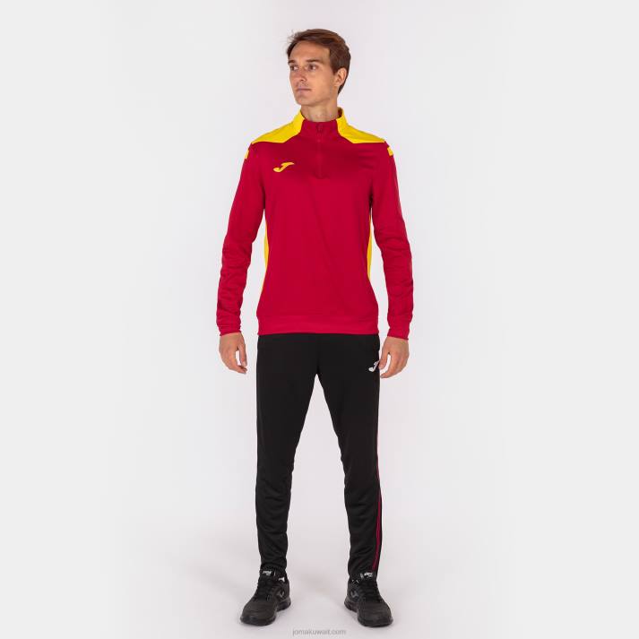 Joma 82P4R3059 احمر اصفر بطولة قميص من النوع الثقيل vi رجال