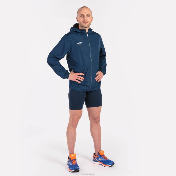 Joma 82P4R3060 الأزرق الداكن Rainjacket النخبة الثامن رجال