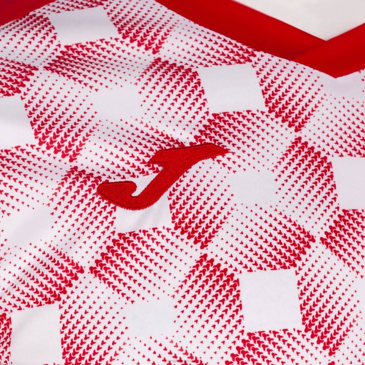 Joma 82P4R3064 احمر ابيض قميص بأكمام قصيرة سوبر نوفا iii رجال