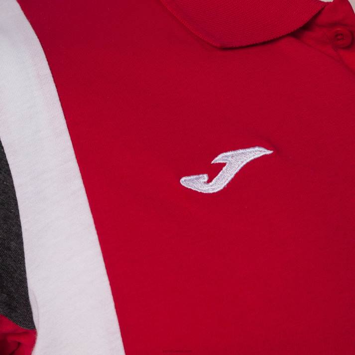 Joma 82P4R3079 أحمر قميص بولو بأكمام قصيرة كونفورت III رجال