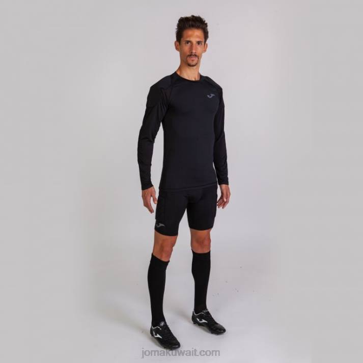 Joma 82P4R3084 أسود قميص طويل الأكمام protec رجال
