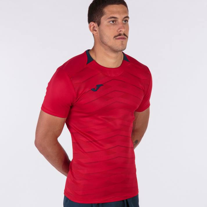 Joma 82P4R3087 أحمر قميص قصير الأكمام myskin الثاني رجال