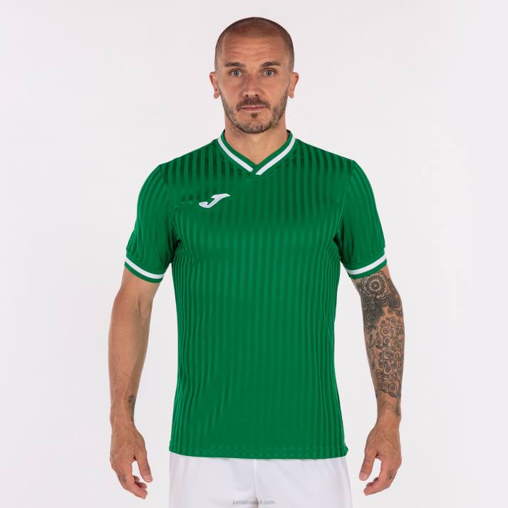 Joma 82P4R3099 أخضر قميص قصير الأكمام toletum iii رجال