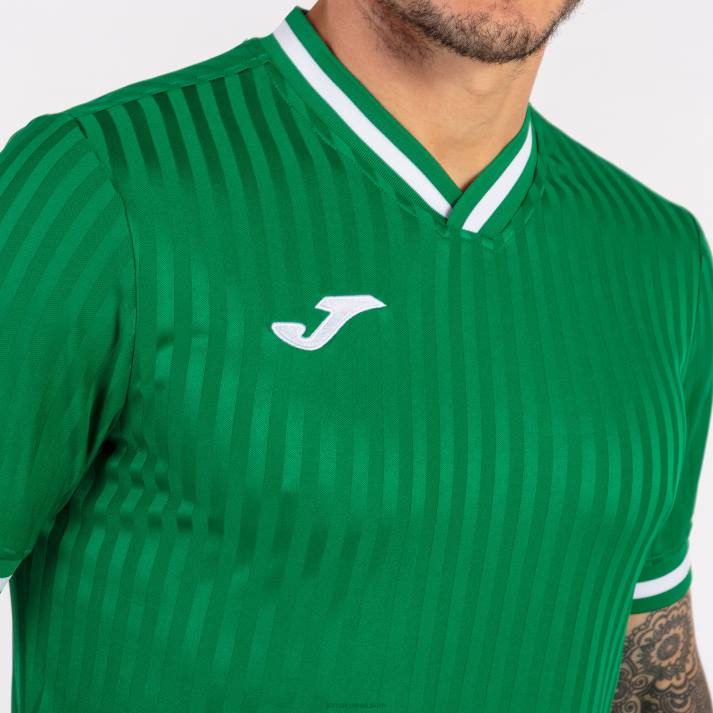 Joma 82P4R3099 أخضر قميص قصير الأكمام toletum iii رجال