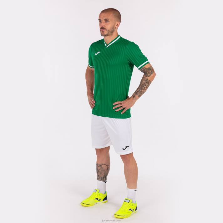 Joma 82P4R3099 أخضر قميص قصير الأكمام toletum iii رجال