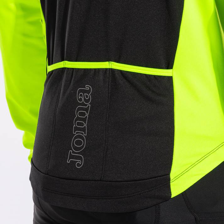 Joma 82P4R310 أسود أصفر فلوري سترة كرونو