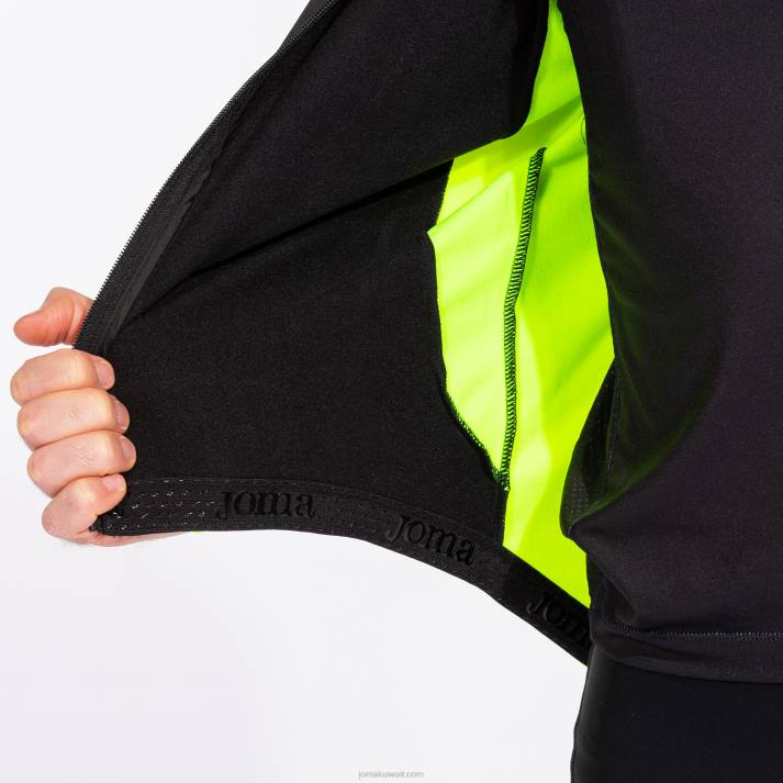 Joma 82P4R310 أسود أصفر فلوري سترة كرونو