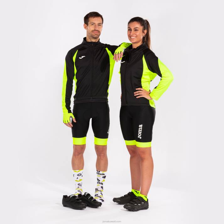 Joma 82P4R310 أسود أصفر فلوري سترة كرونو