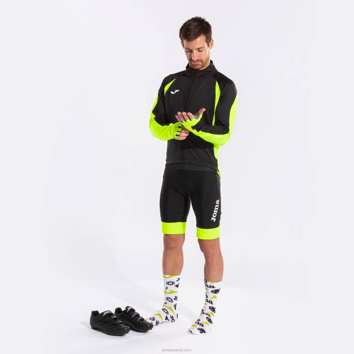 Joma 82P4R310 أسود أصفر فلوري سترة كرونو