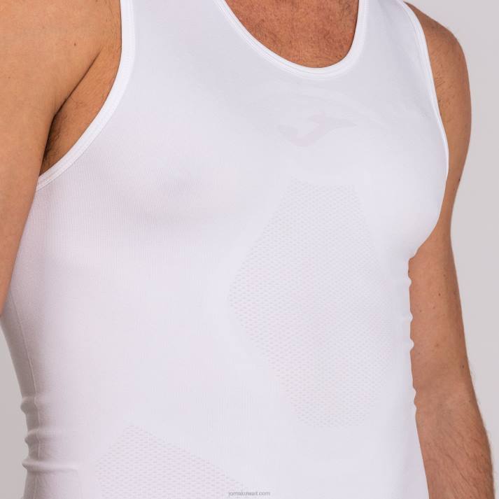 Joma 82P4R3126 أبيض بلا اكمام تي شيرت براما رجال