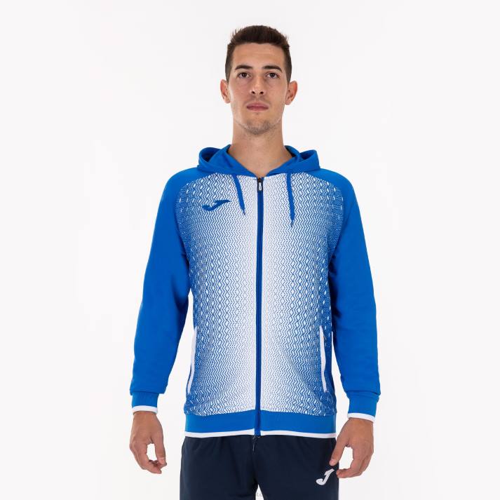 Joma 82P4R3128 أزرق ملكي أبيض سوبرنوفا سترة مقنعين رجال