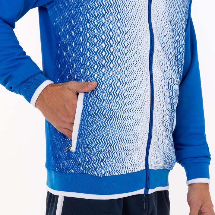 Joma 82P4R3128 أزرق ملكي أبيض سوبرنوفا سترة مقنعين رجال