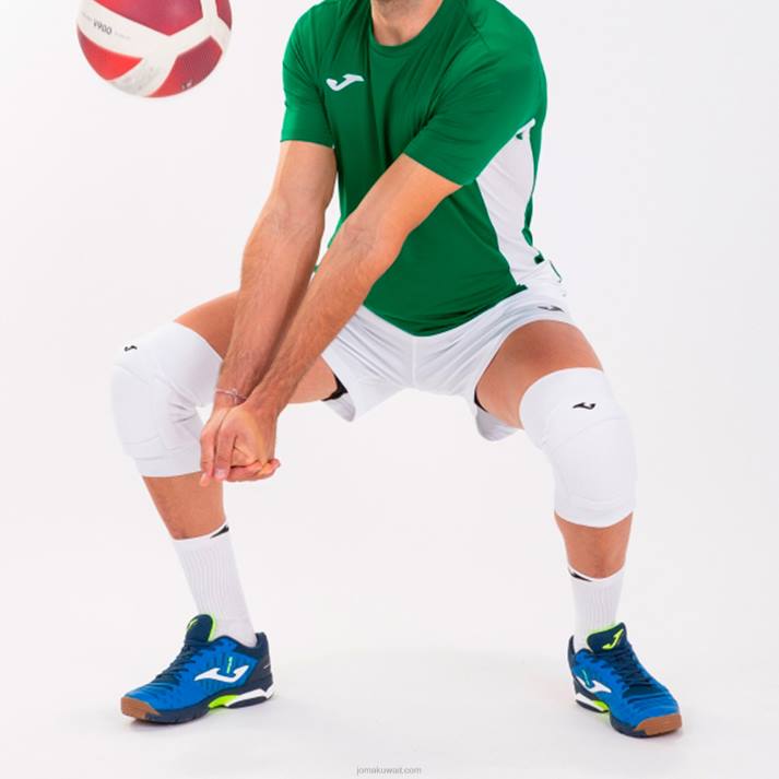 Joma 82P4R3132 أبيض أخضر قميص بأكمام قصيرة superliga رجال