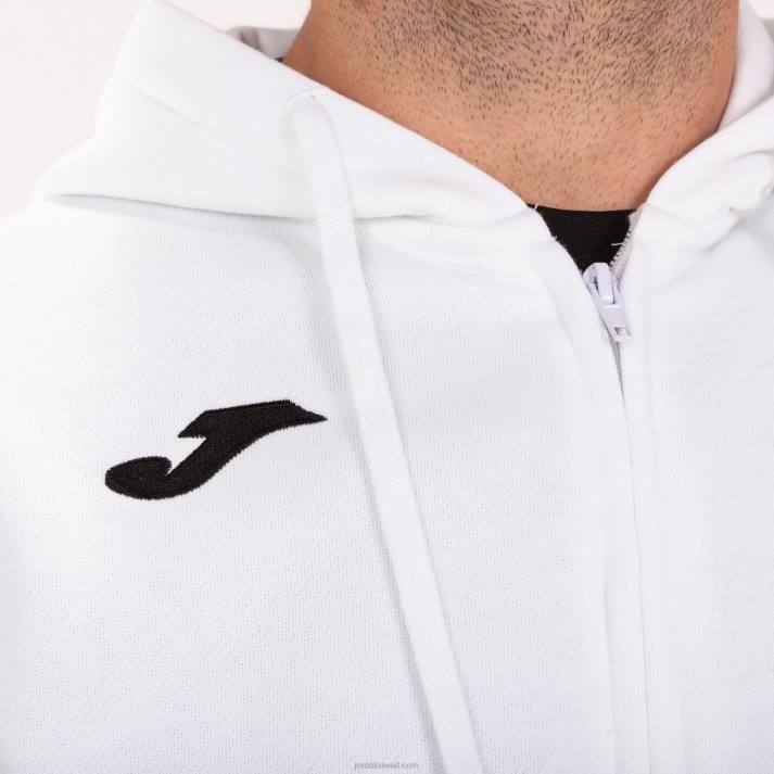 Joma 82P4R3137 أبيض سترة مقنعين في الحرم الجامعي ثالثا رجال