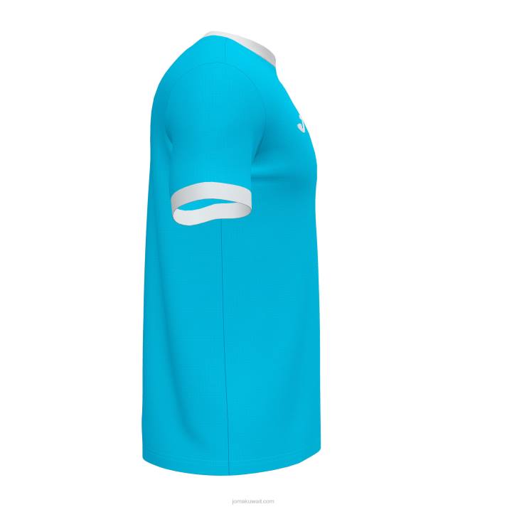 Joma 82P4R313 الفيروز الفلوري قميص قصير الأكمام مفتوح iii رجال